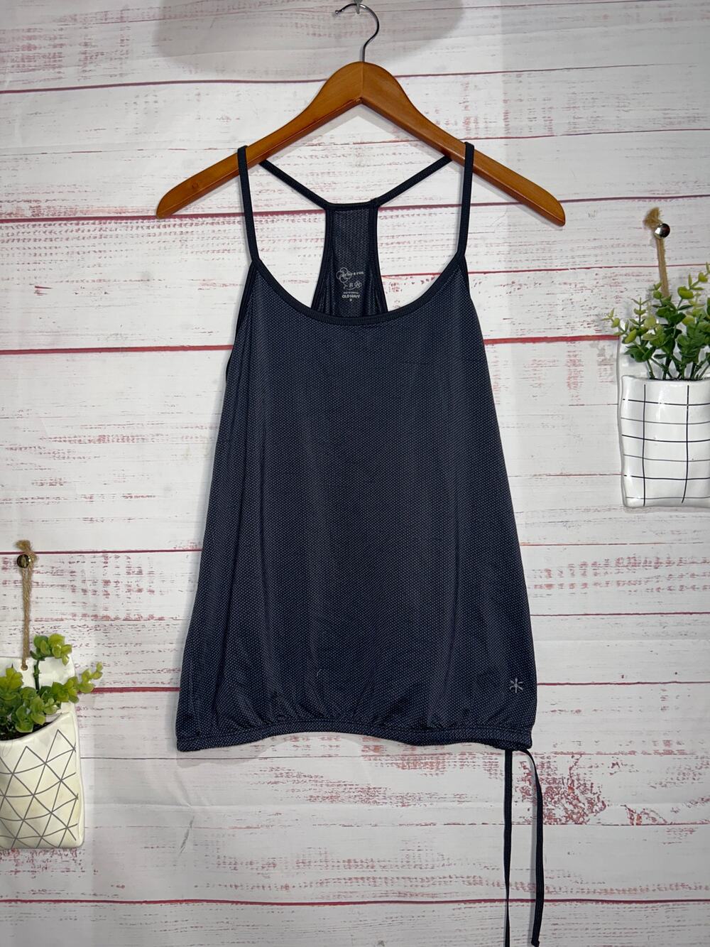 Old Navy Active Gray Drawstring Hem Tank | Women’s Small